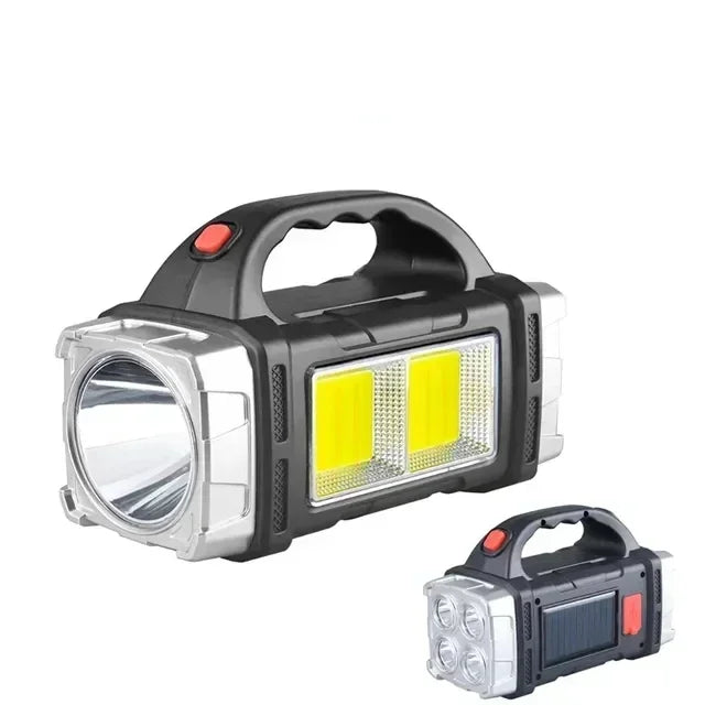 🔦 Lanterna LED Potente com Recarregamento USB + Solar