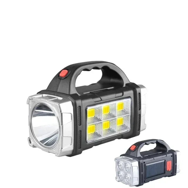 🔦 Lanterna LED Potente com Recarregamento USB + Solar
