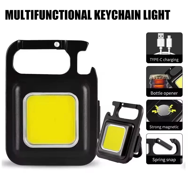 Mini Lanterna LED Portátil com Íman e Abridor – 800 Lumens