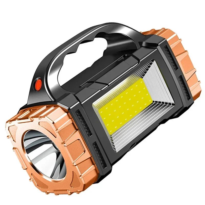 🔦 Lanterna LED Potente com Recarregamento USB + Solar