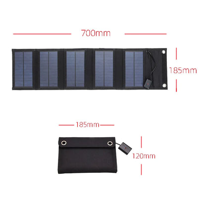 ☀️ Painel Solar Dobrável 70/40W à Prova d’Água