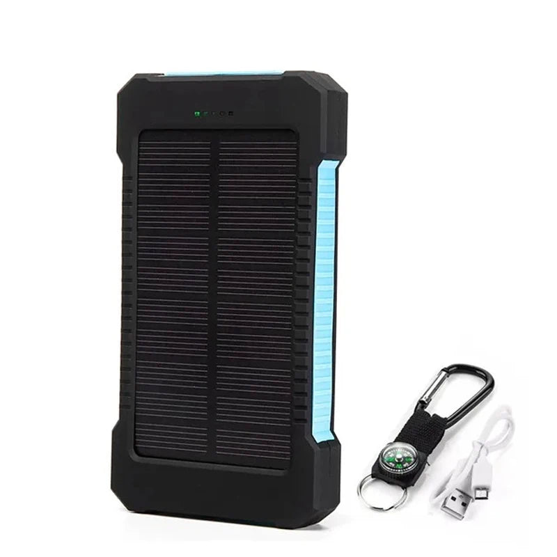 200000mAh Solar Power Bank Large Capacity Portable Charger Fast Charging External Battery for IPhone Samsun Huawei Powerbank