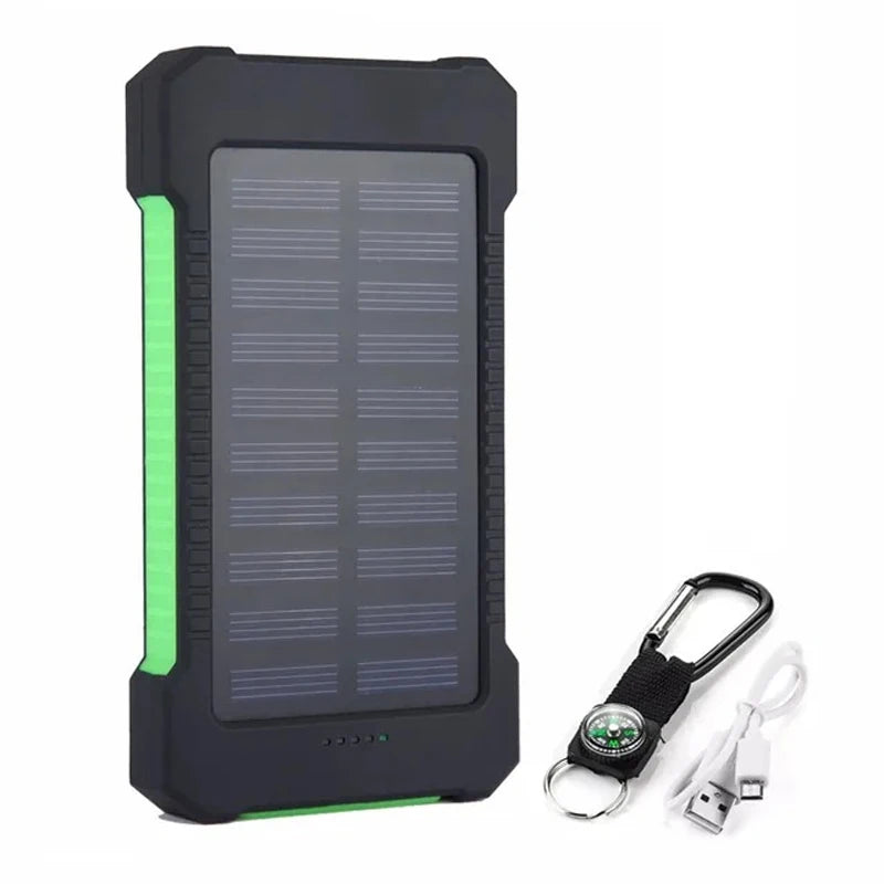 200000mAh Solar Power Bank Large Capacity Portable Charger Fast Charging External Battery for IPhone Samsun Huawei Powerbank