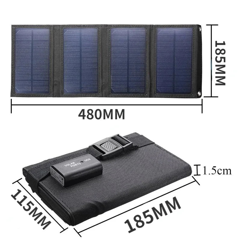 ☀️ Painel Solar Dobrável 70/40W à Prova d’Água