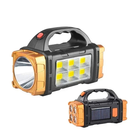 🔦 Lanterna LED Potente com Recarregamento USB + Solar