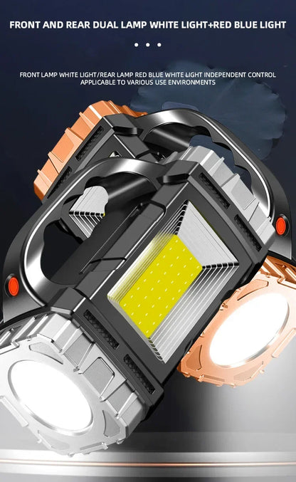 🔦 Lanterna LED Potente com Recarregamento USB + Solar