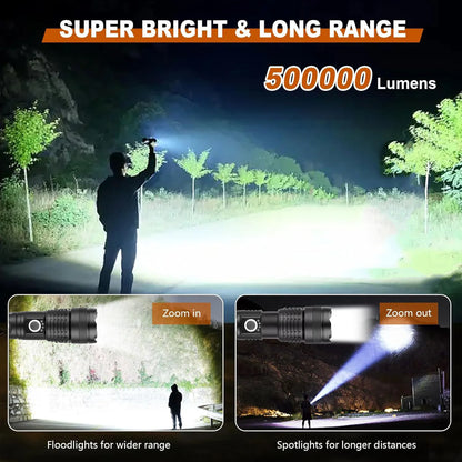 🔦 Lanterna Tática LED de Alta Potência Recarregável